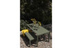 Miniatura Banco de jardín 175 cm de aluminio verde Vondel 3