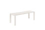 Miniatura Banco de jardín pequeño de aluminio blanco Vondel Clipped
