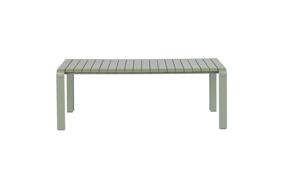 Descubra el encanto y la robustez de nuestro pequeño banco de aluminio verde Vondel
