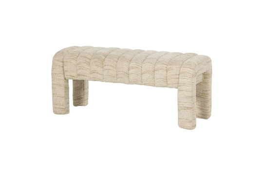 Banco tapizado bouclé natural FREX Clipped