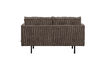 Miniatuur Bank 2-zits ribstof bruin Rodeo 3