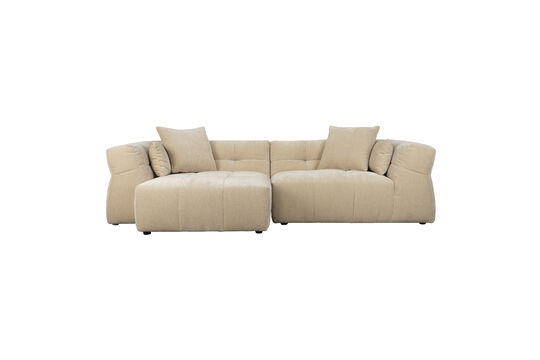 Bank met chaise longue links beige Hodge