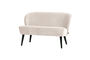 Miniatuur Bankje Velvet Off White SARA Productfoto