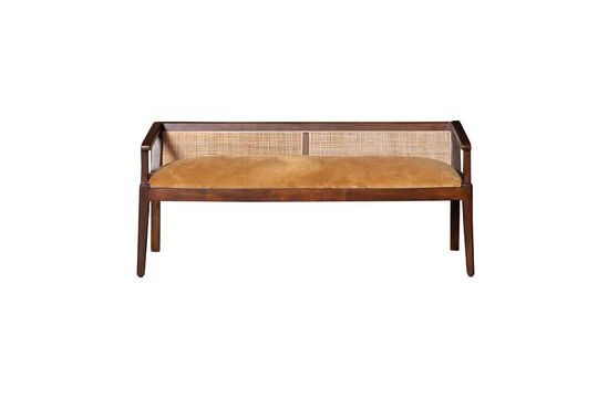 Banquette en bois foncé Palmyre