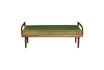 Miniature Banquette en velours vert Farrow 3