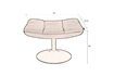 Miniatura bar Sgabello vintage marrone 18