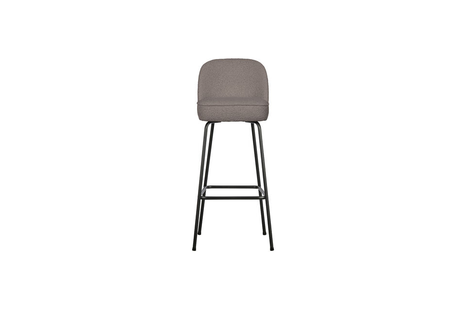 Bar stool 80 cm bouclé nougat Vogue Woood