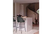 Miniature Bar stool 80 cm velvet black Vogue 3