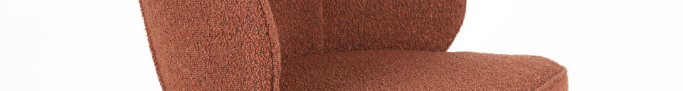 Material Details Bar stool in brown fabric Joa