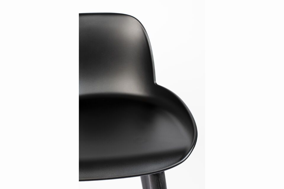 Barhocker 76 cm aus schwarzem Kunststoff Albert Kuip - 9