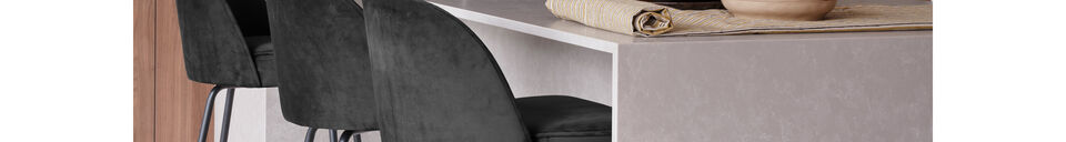 Materialbeschreibung Barhocker 80 cm Samt schwarz Vogue
