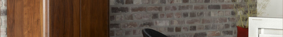Benadrukte materialen Barkruk in zwart bouclé Rodin