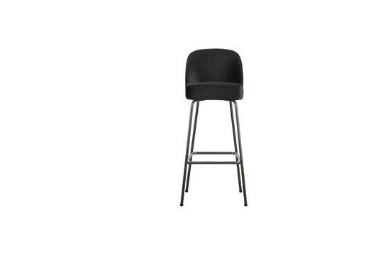 Barstoel 80 cm velvet zwart Vogue Productfoto