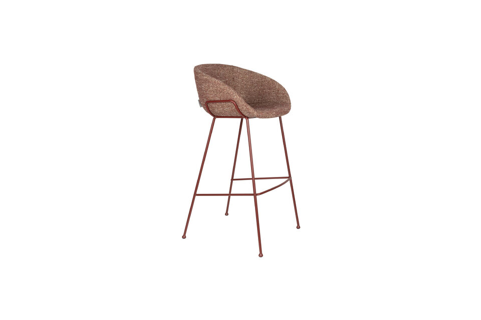Barstool Feston Rood Zuiver