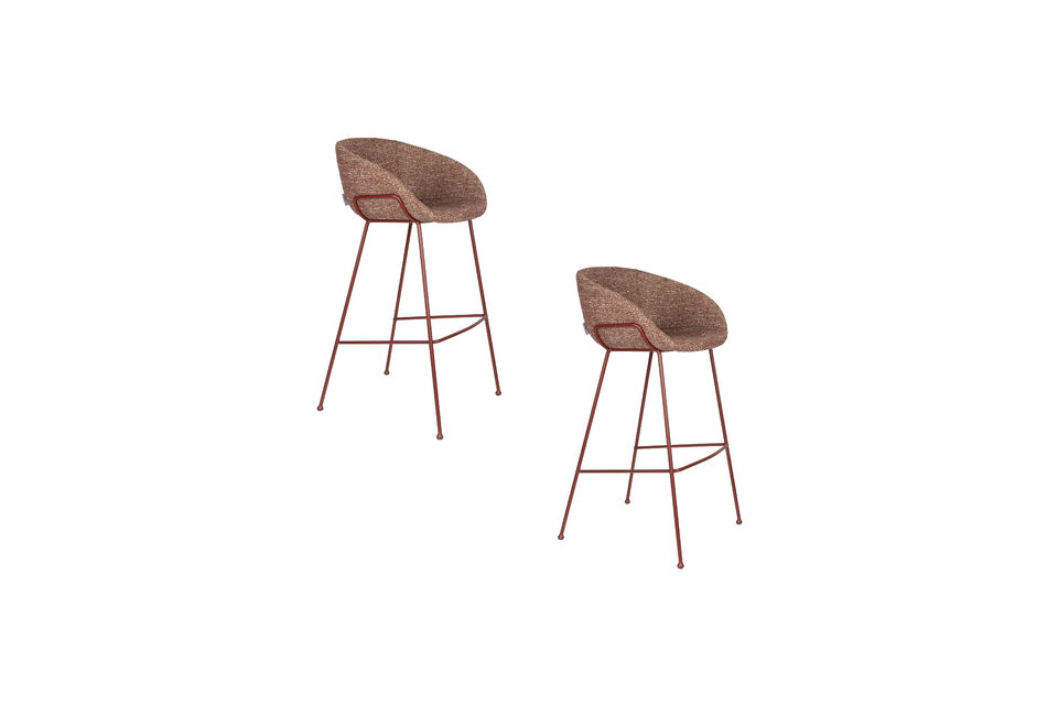 Barstool Feston Rood - 4