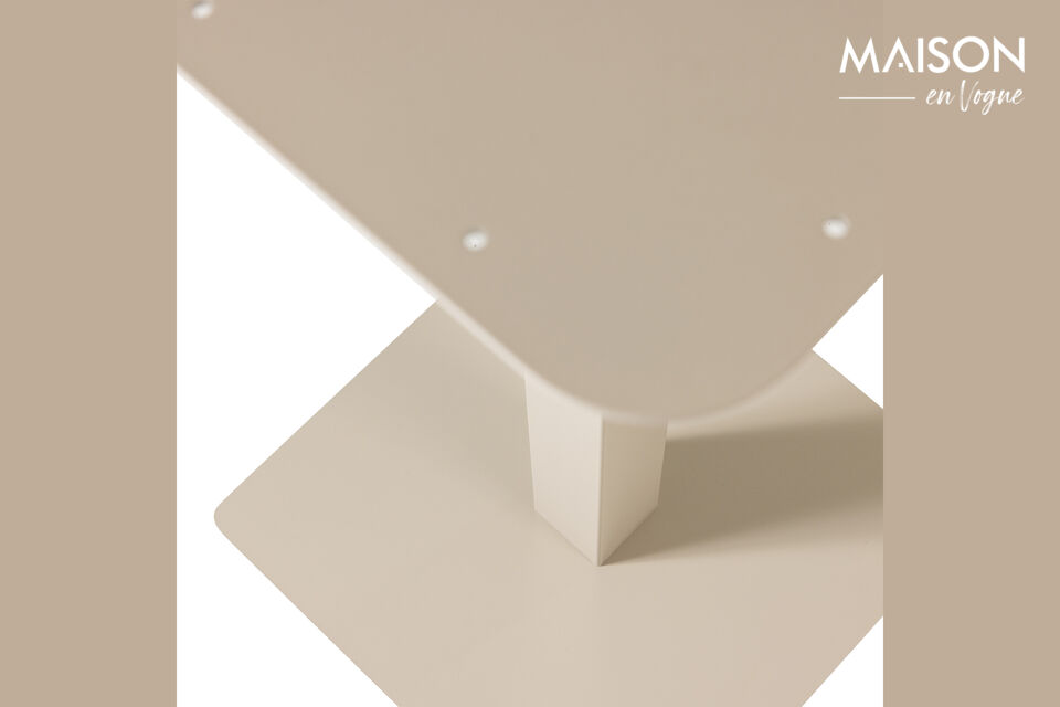 Tischbein mit modernem Look Aus pulverbeschichtetem Metall gefertigt Teil der WOOOD Tablo-Serie H