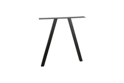 Base cuadrada 72x79x10 en metal negro Tablo