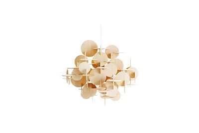 Bau licht houten kroonluchter
