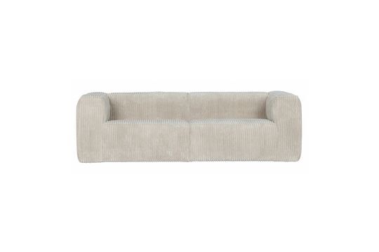 Bean 3 seater sofa in off-white fabric