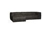 Miniature Bean black fabric left corner sofa 3