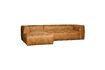 Miniature Bean brown fabric left corner sofa 5