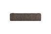 Miniature Bean brown ribbed left corner sofa 4