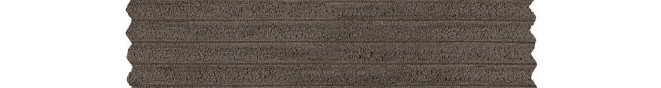 Material Details Bean brown ribbed left corner sofa