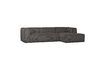 Miniature Bean dark grey ribbed corner sofa 4