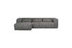 Miniature Bean grey fabric left corner sofa 1