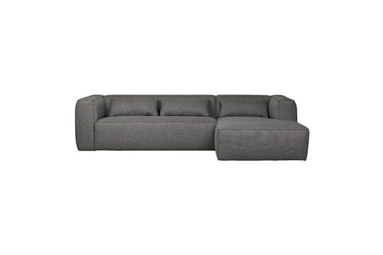 Bean grey fabric right corner sofa Clipped