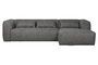 Miniature Bean grey fabric right corner sofa Clipped