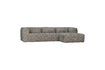 Miniature Bean light grey fabric right corner sofa 5