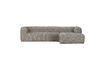 Miniature Bean light grey fabric right corner sofa 1