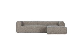 Bean light grey fabric right corner sofa