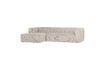 Miniature Bean light grey ribbed left corner sofa 4