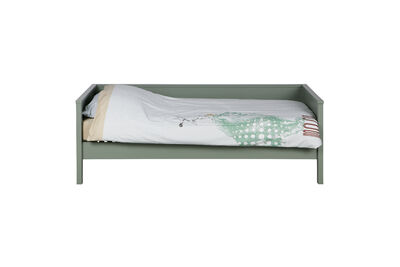 Bedbank 90x200 cm grenen jadegroen Nikki
