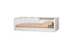 Miniatuur Bedbank 90x200 cm grenen wit CARTER 1