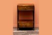 Miniature Bedside table in dark Arabica wood 2