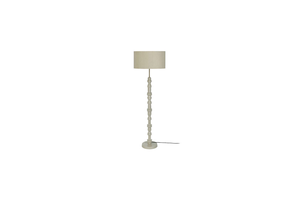 Beige aluminium floor lamp Totem Zuiver