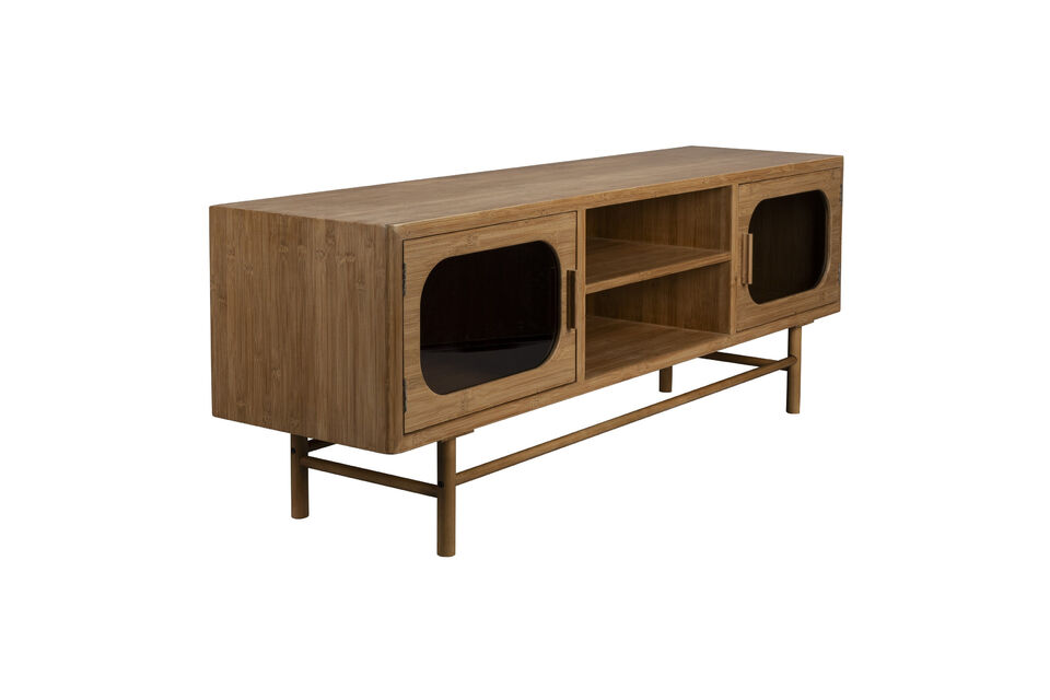 Beige bamboo wood sideboard Caroun - 6