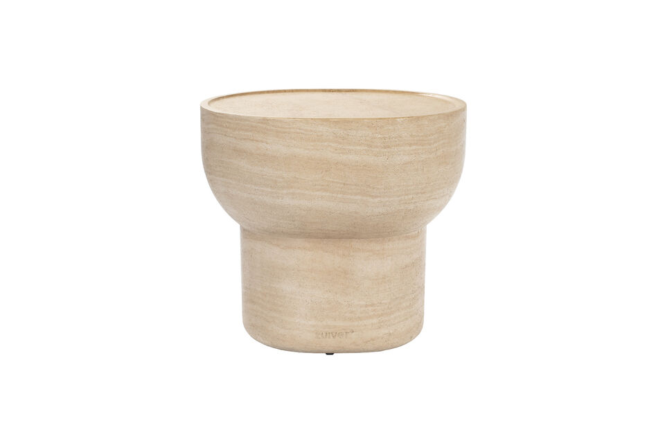Beige betonnen ovale bijzettafel Noble - 10