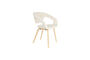 Miniatuur Beige beukenhouten fauteuil Flexback Productfoto