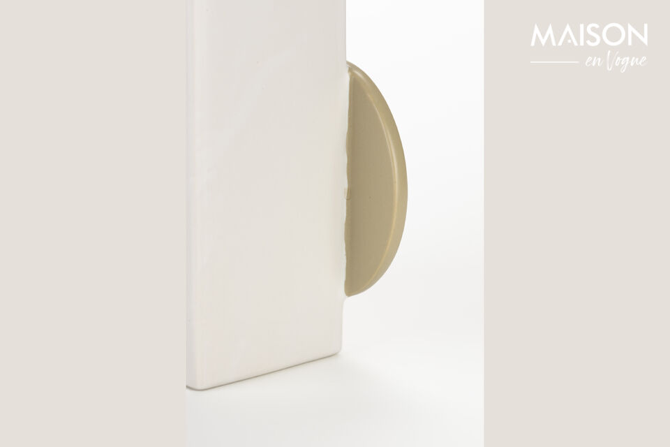 Beige ceramic vase 23 cm Bloomer - 20
