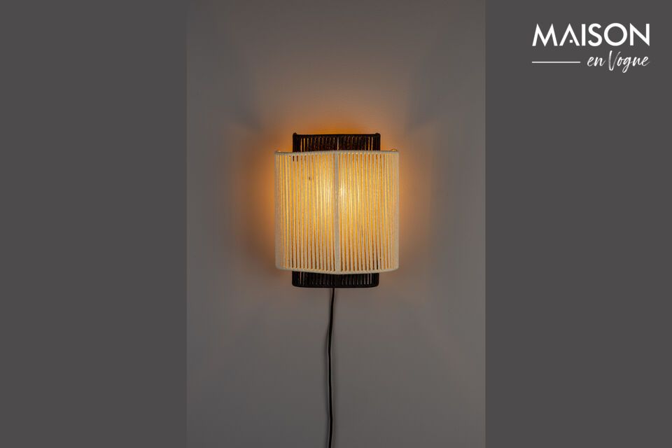 Beige cotton wall lamp Elon DutchBone