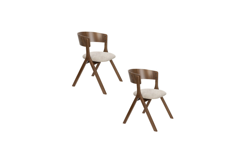 Additionally, the seat rests within the frame and is upholstered with soft fabric for extra comfort
