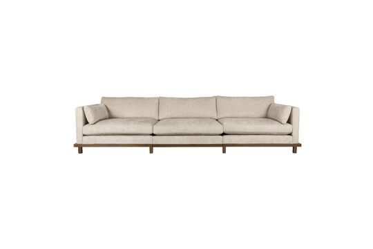 Beige fabric 5 seater sofa Blossom Clipped