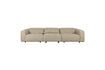 Miniature Beige fabric 5 seater sofa Wings 1