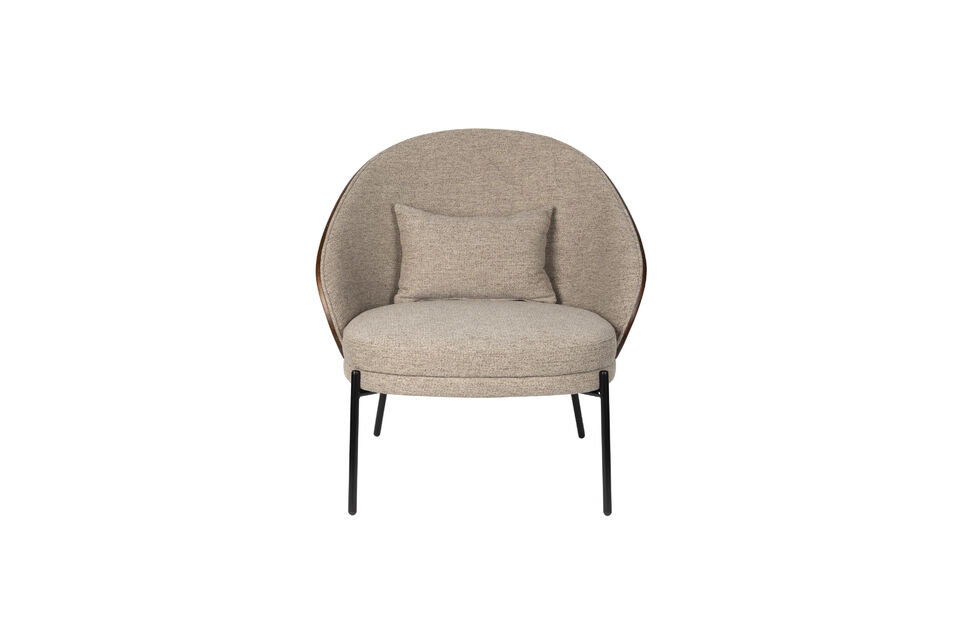 Beige fabric armchair Rodin - 10