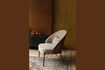 Miniature Beige fabric armchair Rodin 11
