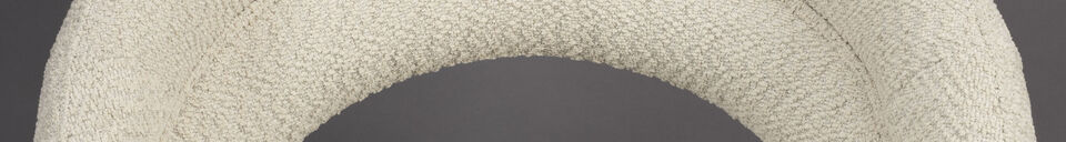 Material Details Beige fabric armchair Seina